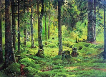 Gehölz Werke - Totholz 1893 klassische Landschaft Ivan Ivanovich Wald